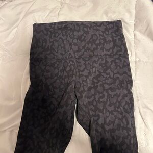 Black leopard lululemon leggings
